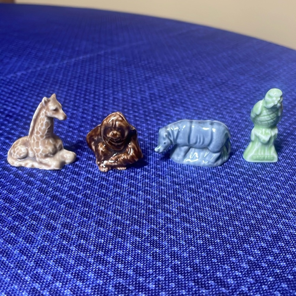 Wade of England zoo animal figurines 1.5” and 2” tall